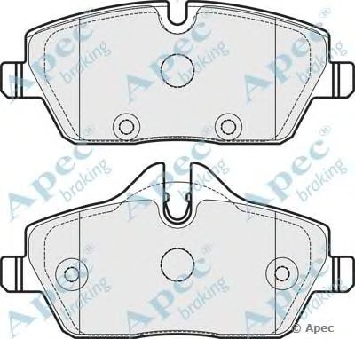 APEC BRAKING pad1758 -  Комплект тормозных колодок, дисковый тормоз
